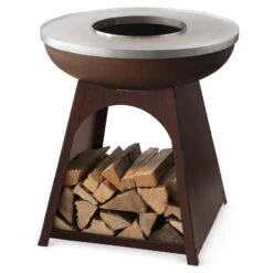 Feuerstelle 'TopUp', Rostoptik, Höhe 78 X Ø 75 Cm