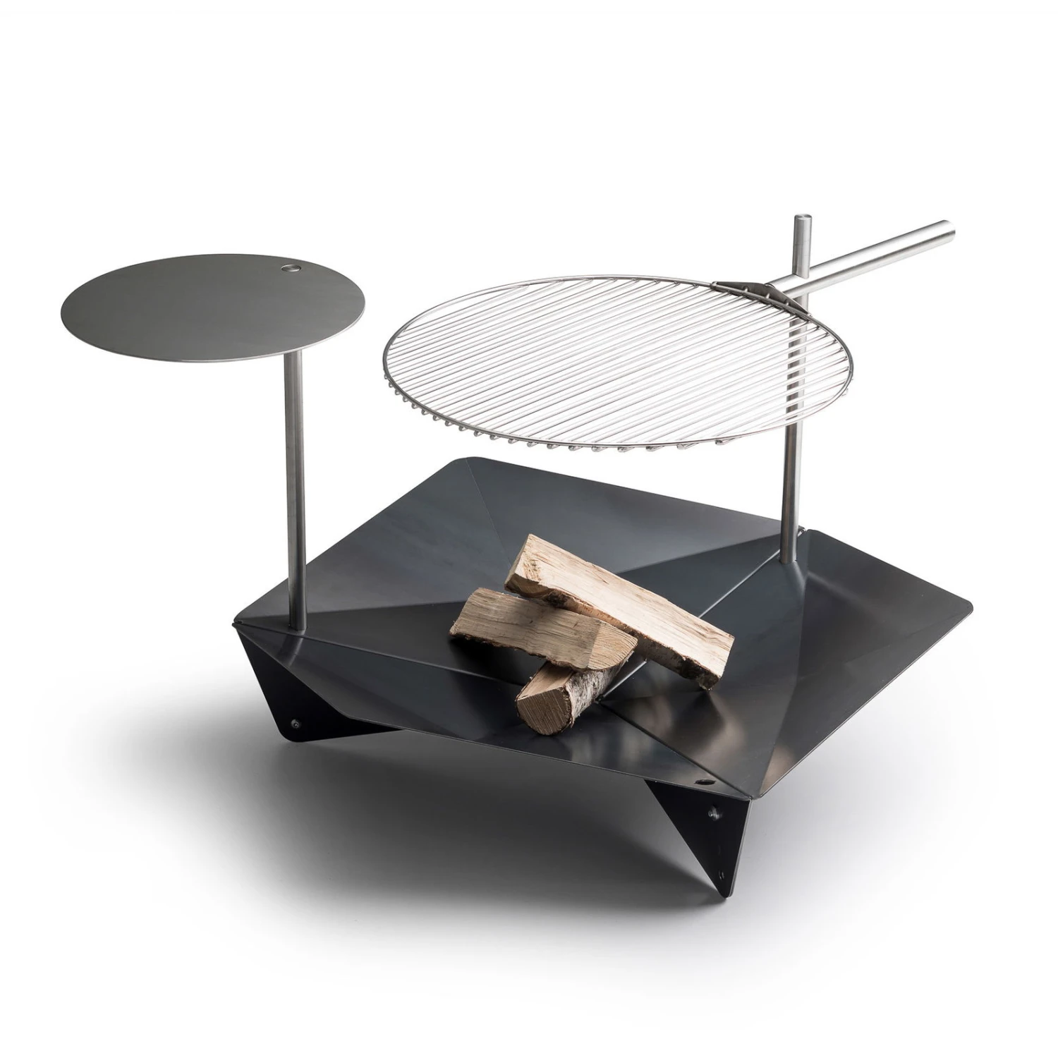 Höfats TRIPLE 90 Feuerschale In Schwarz, Maße 90 X 78 X 24 Cm 4 Höfats TRIPLE 90 Feuerschale In Schwarz, Maße 90 X 78 X 24 Cm – Bild 2