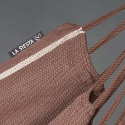 LA SIESTA Hängestuhl Lounger Habana Chocolate, Aus Bio-Baumwolle -Gartenprodukte 3940200258 Haengestuhl Lounger Habana chocolate BioBaumwolle 03 47089