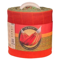 LA SIESTA Hängematte Kingsize Flora Chili, Aus Bio-Baumwolle -Gartenprodukte 3940200268 Kingsize Haengematte Flora chili BioBaumwolle 05 47143
