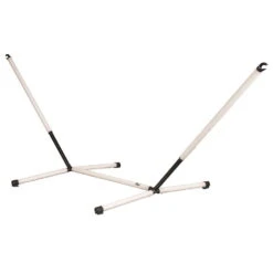 LA SIESTA Doppel-Hängemattengestell Nautico Grau, Stahl Pulverbeschichtet