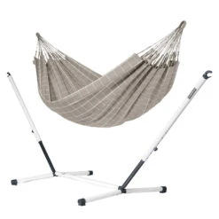 LA SIESTA Doppel-Hängematte Brisa, Almond, Outdoor Material, Bis 160 Kg, Wetterfest -Gartenprodukte 3940200281 Doppel Haengematte Brisa almond Outdoor Material 4 61236