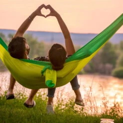 LA SIESTA Singe-Reisehängematte Colibri 3.0, Palm, Nylon, Bis 180 Kg, Reißfest, Leicht -Gartenprodukte 3940200282 Single Reisehaengematte Colibri 3 0 palm Nylon Stoff 14 61217