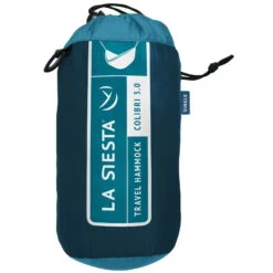 LA SIESTA Single-Reisehängematte Colibri 3.0, River, Nylon, Bis 180 Kg, Reißfest, Leicht -Gartenprodukte 3940200283 Single Reisehaengematte Colibri 3 0 river Nylon Stoff 1 61213