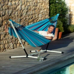 LA SIESTA Doppel-Hängematte 'Brisa' -Gartenprodukte 3940200307 DoppelHaengematte Brisa Wave wetterbestaendig 1 86048