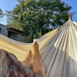 LA SIESTA Hängematte 'Modesta', Latte -Gartenprodukte 3940200335 Doppel Haengematte Modesta Latte Bio Baumwolle 3 106107