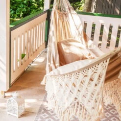 LA SIESTA Kingsize Hängematte 'Bossanova', Muscade -Gartenprodukte 3940200350 Kingsize Haengematte Bossanova Muscade Bio Baumwolle 3 106163